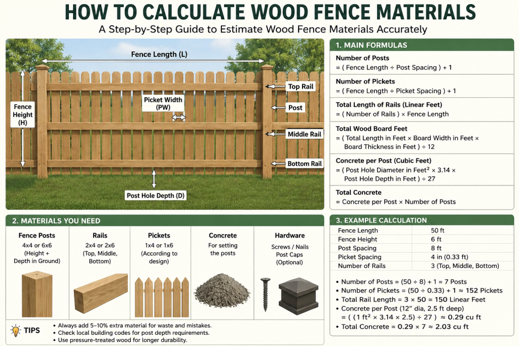 Wood fence material