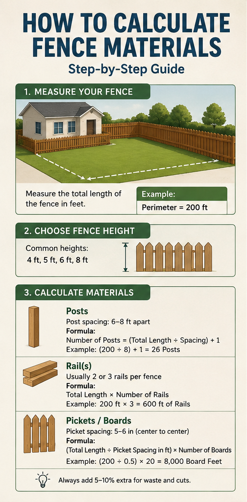 How to Calculate Fence Materials