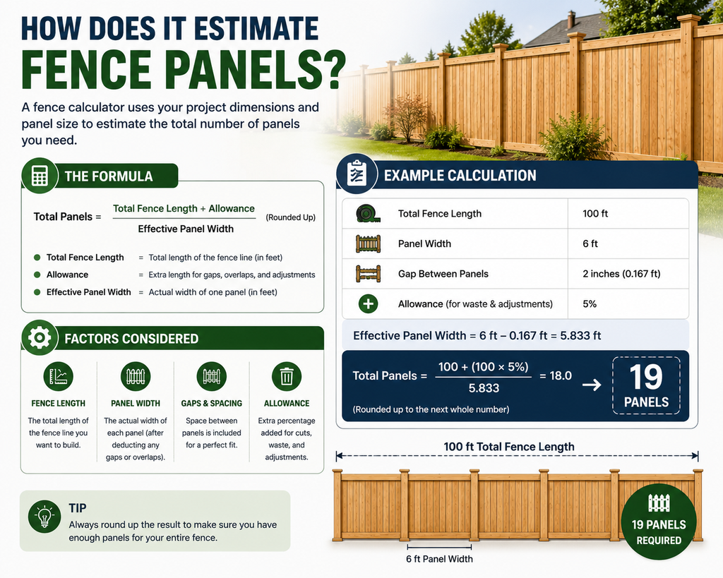 How Does It Estimate Fence Panels