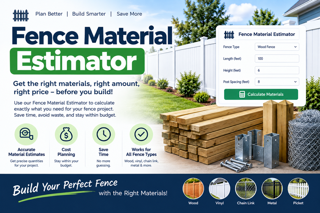 Fence Material Estimator.