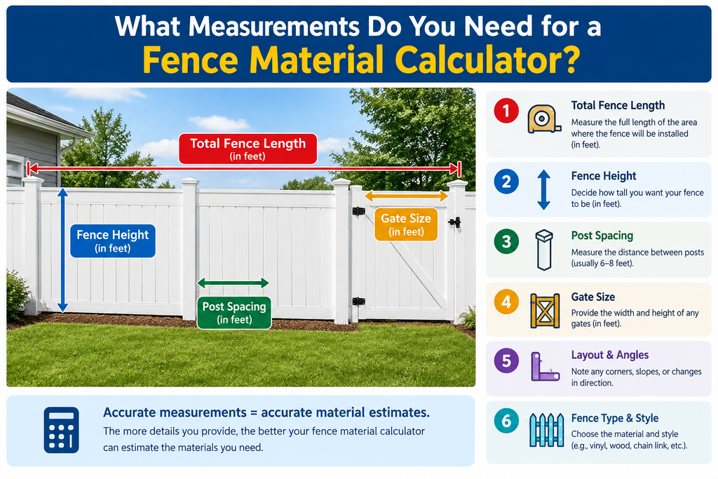 What Measurements Do You Need for a Fence Material Calculator