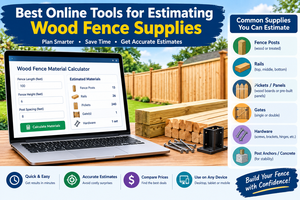 Best Online Tools for Estimating Wood Fence Supplies