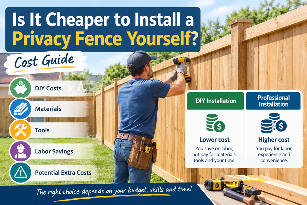 Is It Cheaper to Install a Privacy Fence Yourself