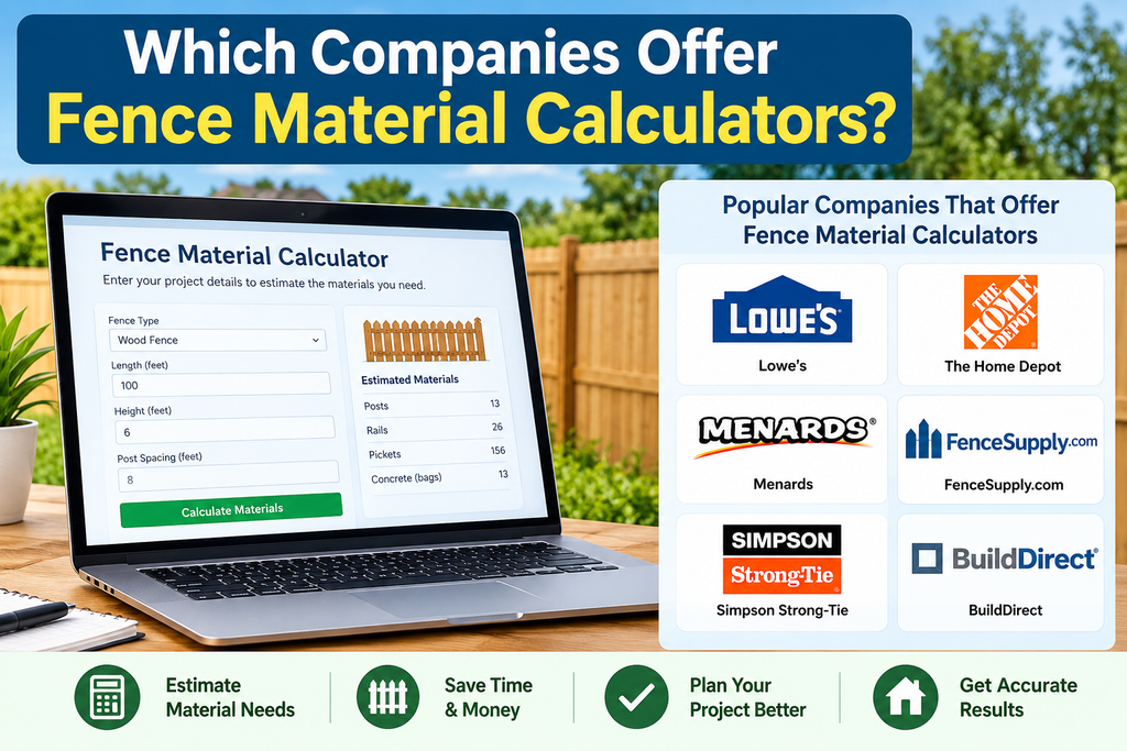 Which Companies Offer Fence Material Calculators